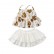 [Knit] Summer European and American baby skirt set print fashion infant sling dress two-piece clothing