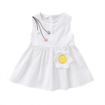 [Woven] Summer baby girl girl childrens skirt sleeveless dress personality cute A word skirt direct sales