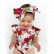 Baby clothing summer baby sleeveless coat flower printing hai clothes + hair band hot batch