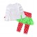 Childrens new European and American girl cartoon new year Christmas models two-piece suit factory direct sales