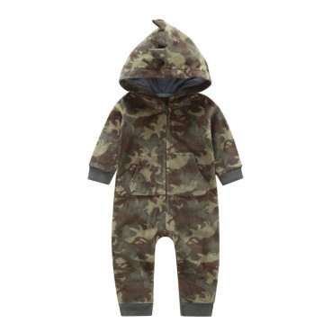 INS explosive baby shake fleece long sleeve continuous clothes spring and autumn winter