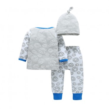 INS autumn new child suit male baby spring and autumn infant long sleeve three-piece set