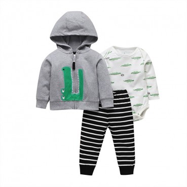 Europe and the United States spring and autumn baby suit men and women baby long sleeve hooded sweater ha clothing