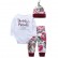 INS autumn and winter infant flowers set baby long sleeve clothes + pants 3