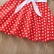 [Woven] spot summer Europe and the United States and the United States childrens clothing bow dot short-sleeved dress