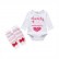 Girls Bow Foot Set of Sugids Harbin Set Alphabet Printing Female Baby Dress Two-piece