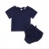 [Woven] Explosive models summer simple cotton and linen baby childrens childrens dress solid color set short sleeve