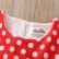 [Woven] spot summer Europe and the United States and the United States childrens clothing bow dot short-sleeved dress