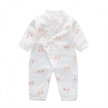 Factory spot long-sleeved piece of clothing baby print fashion and clothing baby spring and autumn long riding clothes