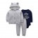 Autumn hot childrens suit children jacket + hare + trousers three-piece suit