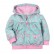 INS girls candy color hooded zip coat tops sweater