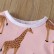 [Knitting] European and American baby long sleeve continuous clothing long cartoon giraffe newborn climbs spring and