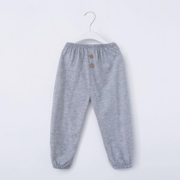 [Knitting] Summer childrens cotton aquarium anti-mosquito pants children trousers candy color simple fashion