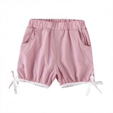 New summer baby child shorts cotton solid color fashion girl hot pants 1-3 years old childrens casual pants hot sale