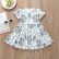 Summer Europe and the United States and child girls womens clothing flower cotton circle printed short-sleeved dress