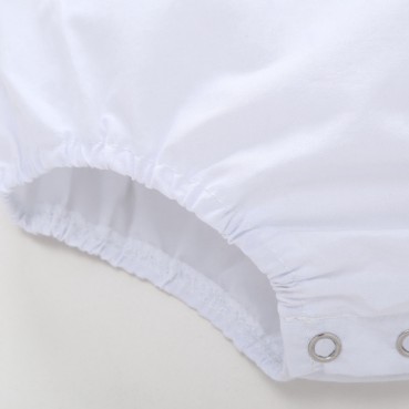 Summer new female child INS hot batch female treasure white vest hanging belt ha clothing romper