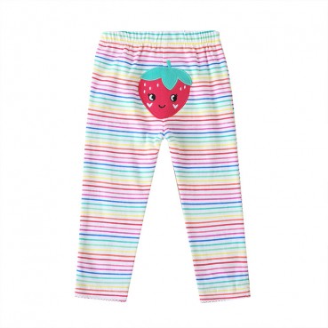 Infant young girl spring autumn wave point fashion childrens trousers cartoon cute baby pp pants loose waist long