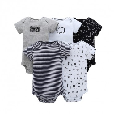 Baby bag fart, five-piece short sleeve, Foshan childrens wear new summer triangle hanie baby romper