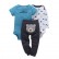 New infant mens baby cotton coat + trousers three sets of sets