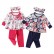 [Knitting] spot baby print set long-sleeved leaves, leaf clothes trousers children 3 sets of wholesale hot sale