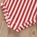 Summer small girls red striped back coupon swimwear skirt set