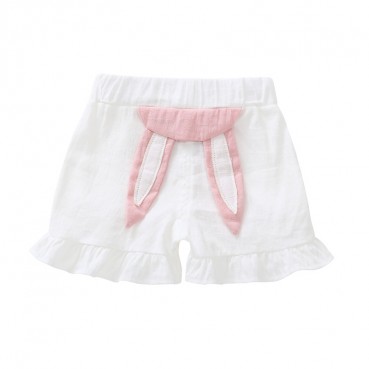 Childrens summer baby baby bunny ear casual shorts baby hundred hot pants Childrens sandy beach shorts