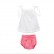 Summer baby childrens European and American childrens vest shorts sleeveless word collar crashed two-piece trousers