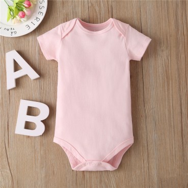 Net red baby triangle ha clothing INS Europe and the United States newborn casual clothes female combed cotton summer