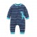 Autumn and winter models long sleeves foot lunar clothes harassed striped prints rid of men and women baby baby