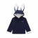 Best selling childrens long ears rabbit hooded coat boys solid color long sleeve top factory direct sales