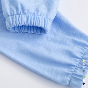 [Knitting] Summer childrens cotton aquarium anti-mosquito pants children trousers candy color simple fashion