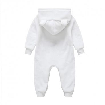 INS hot batch baby autumn and winter clothing plus velvet joint climbing clothes warm cotton clothing hare baby out of