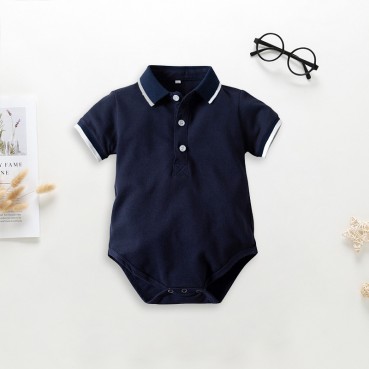 Hot sale childrens short-sleeved triangle hare summer new baby casual mousse climbing out clothing