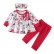 [Knitting] spot baby print set long-sleeved leaves, leaf clothes trousers children 3 sets of wholesale hot sale