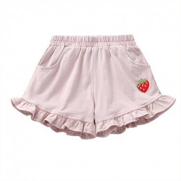 [Woven] Sino-child girls summer season lotus short pants candy color hot pants casual childrens trousers factory spot