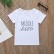 INS childrens summer short-sleeved T-shirt jacket boys white round neck letters short shirt direct sales