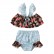 Girls swimsuit suit summer print fashion seaside beach swimming strap clothes childrens water sports clothes