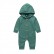 [Knitting] long-sleeved hooded coated clothes baby single row buckle solid color simple fashion long rid of clothing