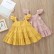 [Woven] Summer European and American baby girl girls lace solid color cotton hanging dress dress children skirt hot