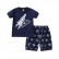 [Woven] Spot summer Europe and the United States and child child mens cartoon circle jacket shorts two-piece trousers