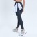 2021 spring and summer new classic slim high waist yoga pants side waist ribbon sports fitness stretch nine pants