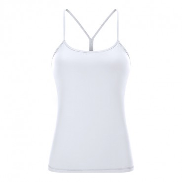 2021 spring and summer new with chest mat yoga vest female sexy y words beautiful back force sports long version yoga