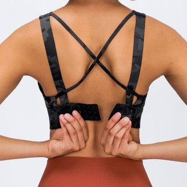 Autumn and winter new product rear risers can adjust sports bra cross-like anti-seismic spismant lingerie