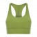 New product solid color double-sided nylon yoga bra sexy triangular beauty back splicing mesh sports lingerie