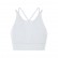 2021 spring and summer new front gear splicing mesh sports bra pull high round collar gathered anti-seismic sports