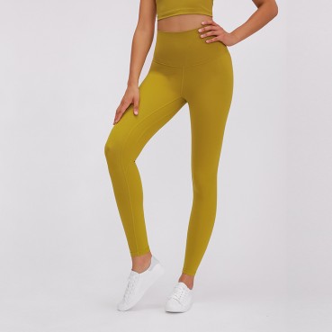 2021 spring and summer new plus high-end naked yoga pants female slim slimming training fitness sports nine pants