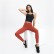 New cross waist splicing mesh yarn yoga pants female high waist hip slim slimming sports nine pants