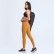 2021 spring and summer new yoga trousers female elastic double-sided grinding high waist pants splicing pocket sports