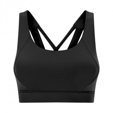 2021 Summer new double-sided single-blocked sports bra cross-like anti-earthquake control high strength sports lingerie