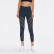 New striped hollow mesh yarn naked yoga pants solid color stretch slim running sports seven pants female spring and